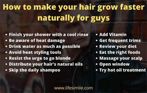 How to Make Your Hair Grow Faster Naturally For guys