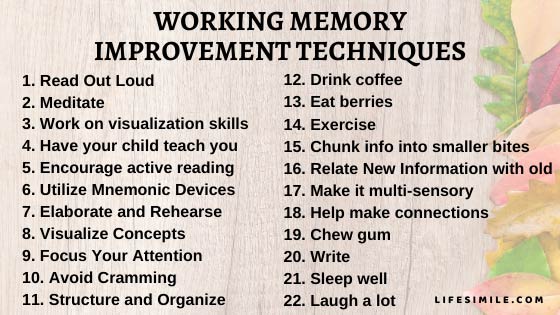 25 Great Ways of Working Memory Improvement